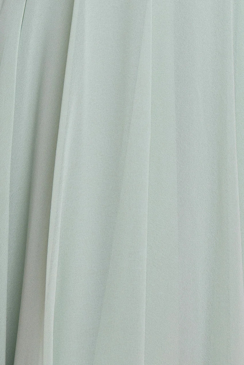 COWL NECK CHIFFON MAXI DRESS