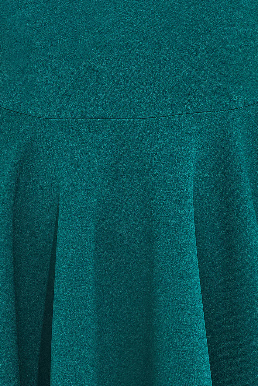 BARDOT PLEATED SKATER MINI DRESS