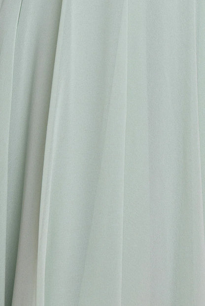 COWL NECK CHIFFON MAXI DRESS