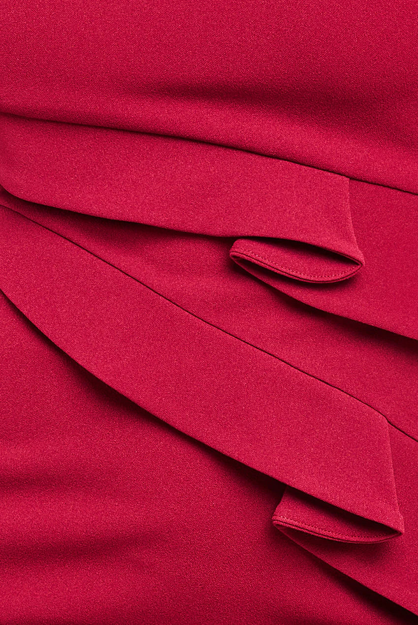 SIDE NECK MIDI DRESS