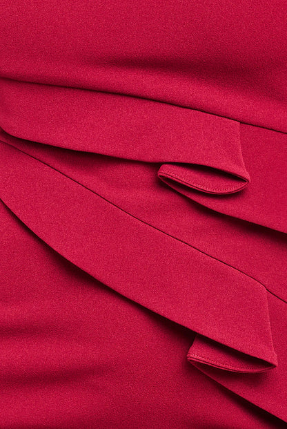 SIDE NECK MIDI DRESS