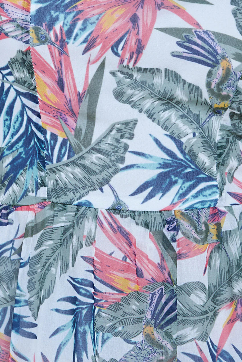 BANDEAU PRINTED MAXI DRESS