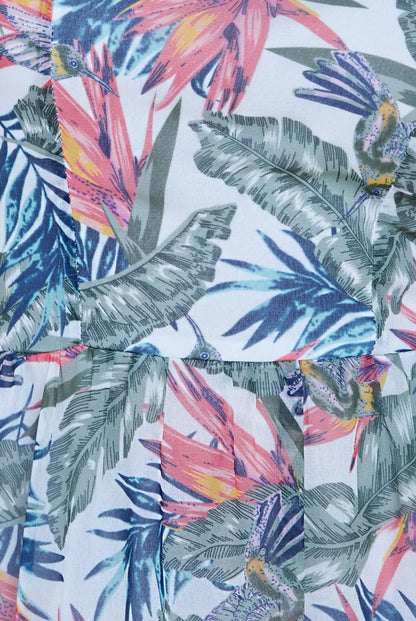 BANDEAU PRINTED MAXI DRESS