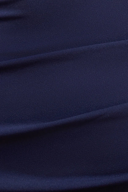 OFF SHOULDER ASYMMETRIC PLEATED WAIST MAXI DRESS